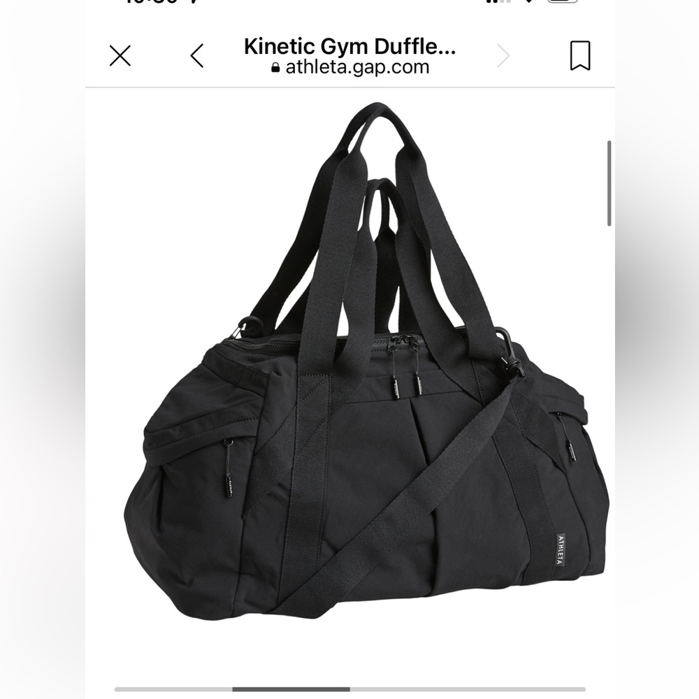ATHLETA Kinetic Gym Duffel, Black